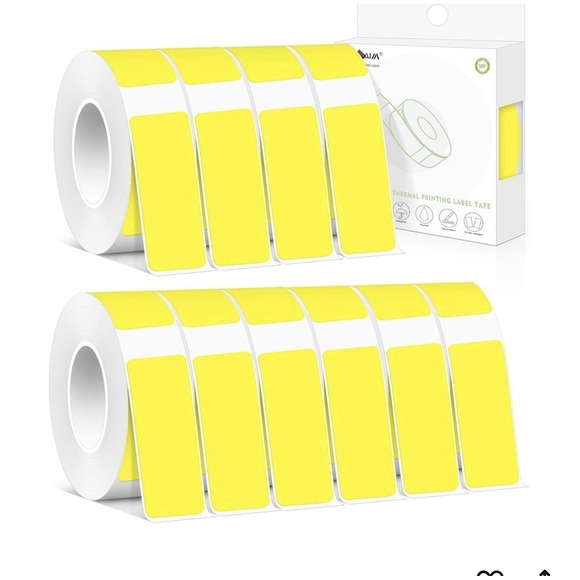 Other - Parlaim Thermal Label Maker Tape Yellow Label Maker Tape 210 Pcs Roll